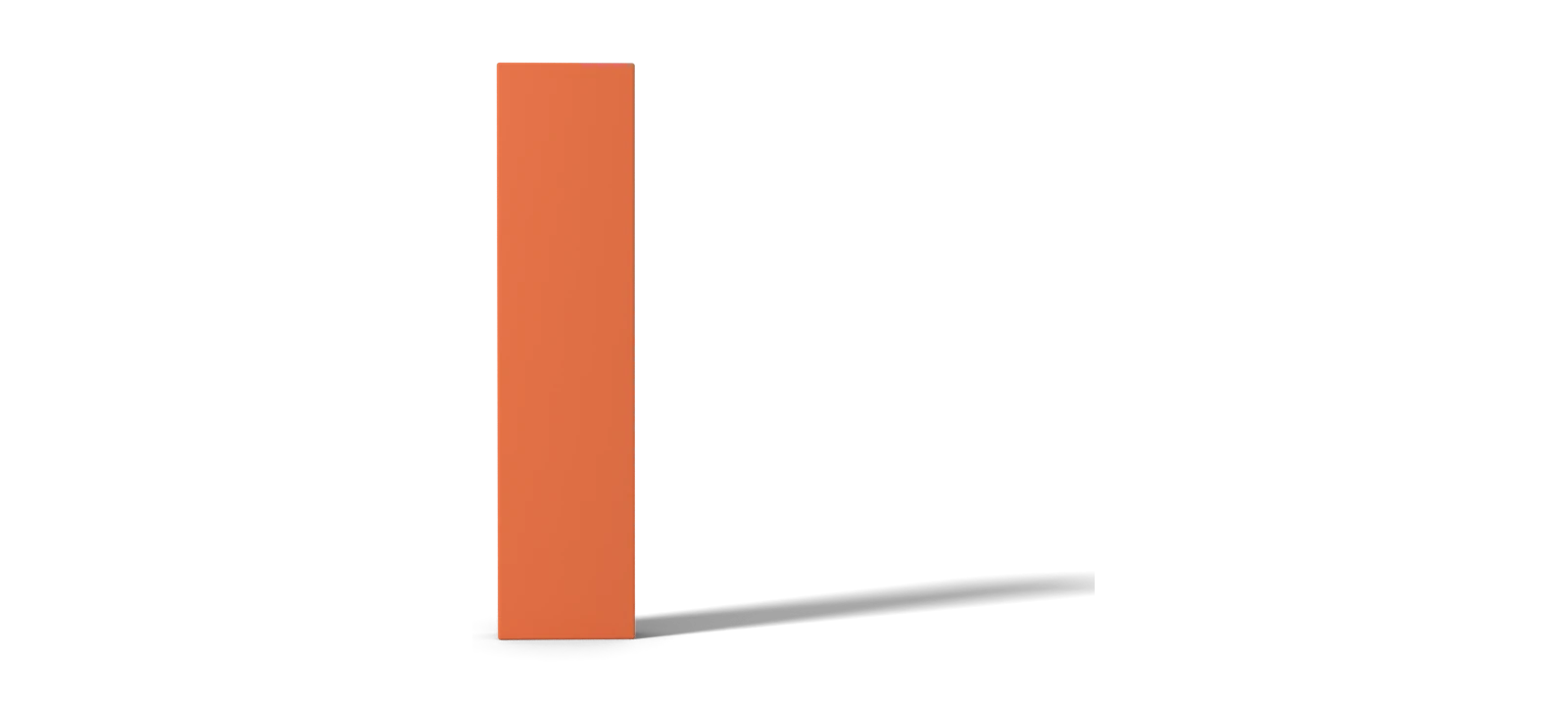 An orange monolith