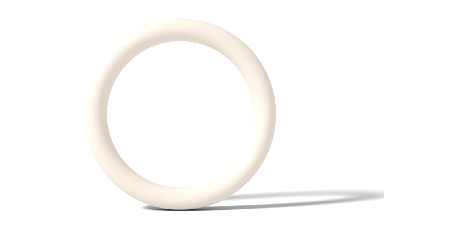 A single white ring
