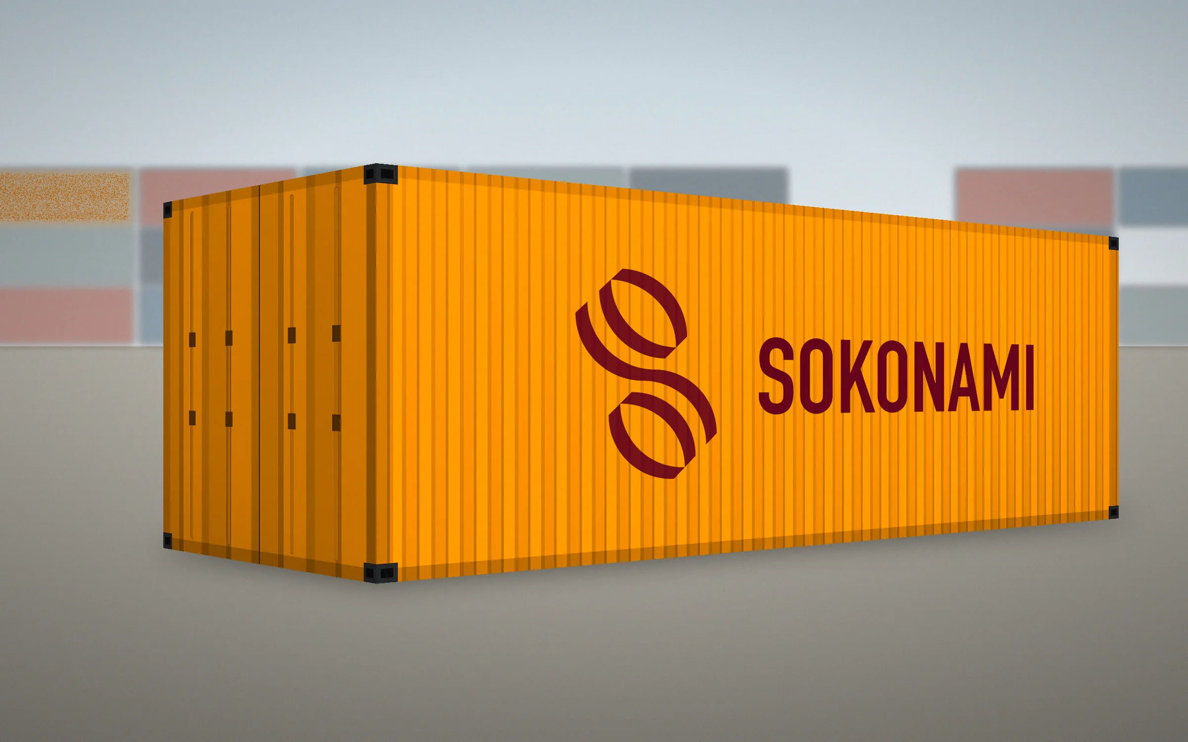 Sokonami shipping container